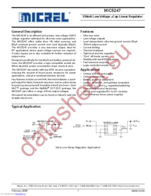 MIC5247-1.8YML datasheet  