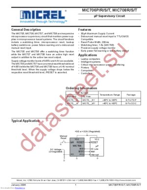 MIC708RMY datasheet  