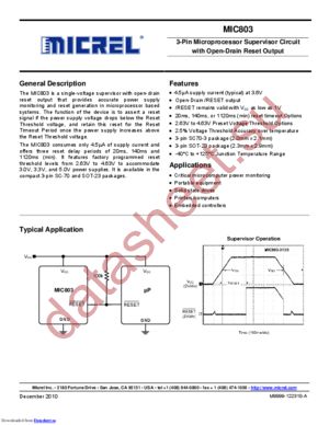 MIC803-46D3VM3 datasheet  