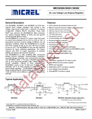 MIC39300-1.8WU datasheet  