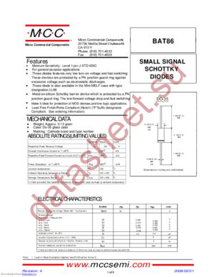 BAT86_08 datasheet  