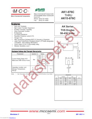 AK10-430C-BP datasheet  