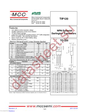 TIP120_11 datasheet  