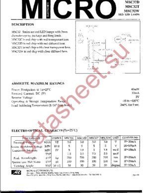 MSC32 datasheet  