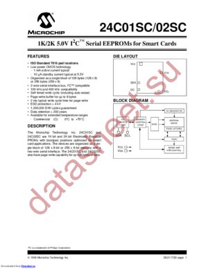 24AA02SC datasheet  