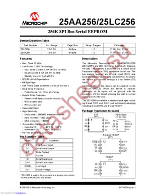 25AA256-ISM datasheet  