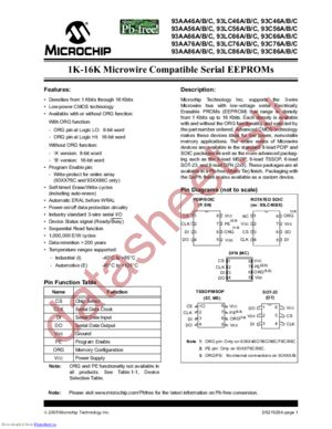 93AA66C-TI/SNG datasheet  