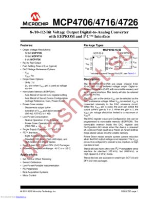 MCP4726 datasheet  