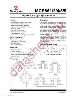 MCP654-E/SL datasheet  