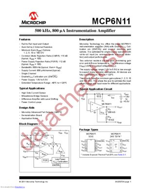 MCP6N11-001E/SN datasheet  