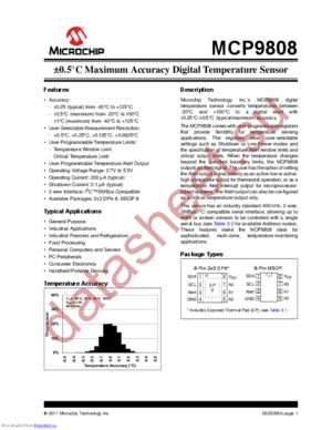 MCP9808-E/MS datasheet  