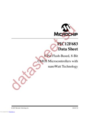 PIC12F683T-E-MD datasheet  
