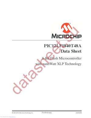 PIC12LF1840T48AT-I/ST datasheet  