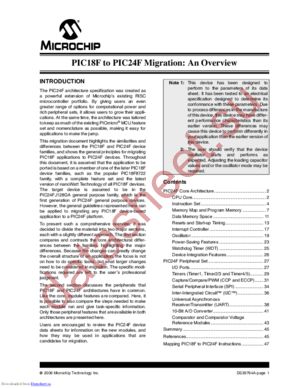 PIC24F16KA301-I/SO datasheet  