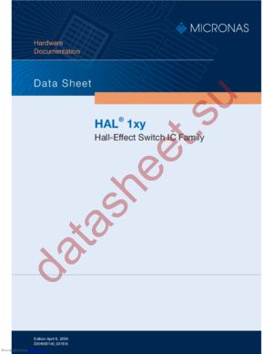 HAL103 datasheet  