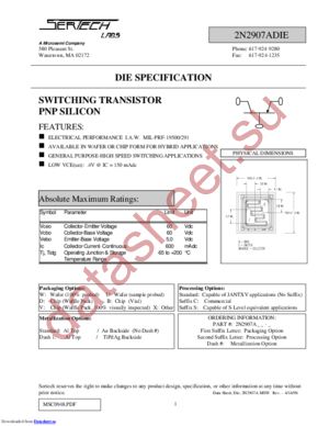 2N2907AVC-1 datasheet  