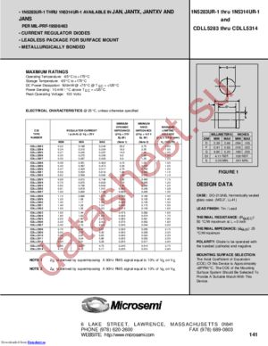 CDLL5290-1 datasheet  