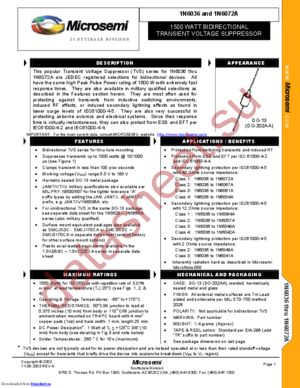 JAN1N6038TR datasheet  