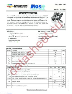 APT58M80J datasheet  