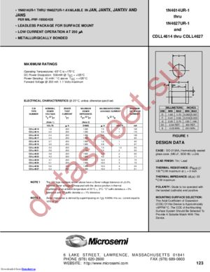 CDLL4625-TR datasheet  