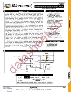 lx2208 datasheet  