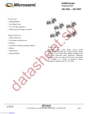 MG1052 datasheet  