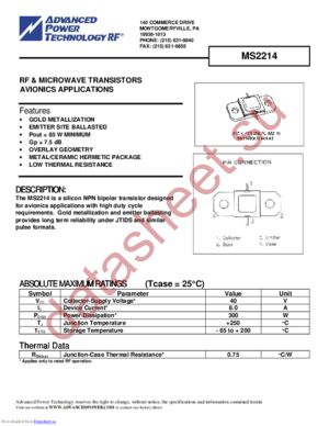 MS2214 datasheet  