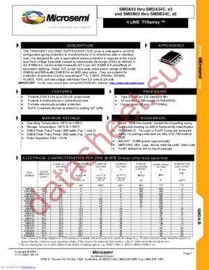 SMDA03CE3/TR7 datasheet  