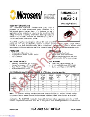 SMDA03C-5E3 datasheet  