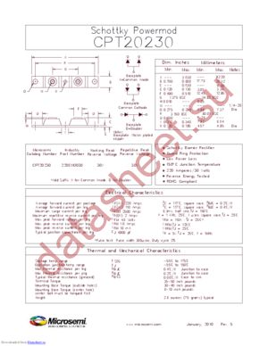 CPT20230A datasheet  