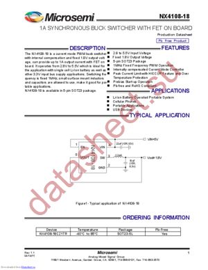 NX4108-18 datasheet  