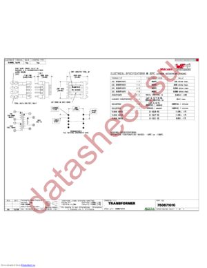 750871010 datasheet  