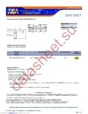 0286-0-00-80-00-00-03-0 datasheet  