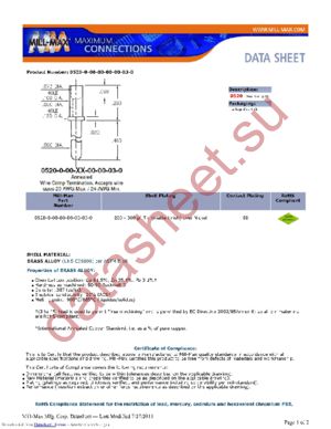 0520-0-00-80-00-00-03-0 datasheet  