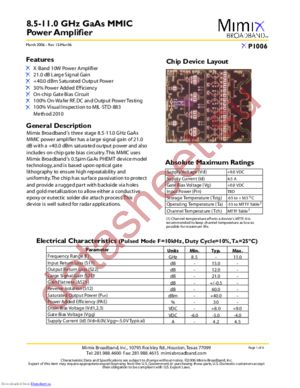 XP1006 datasheet  