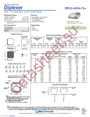 DPLX-4254-75 datasheet  