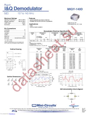 MIQY-140D datasheet  