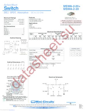 MSWA-2-20 datasheet  