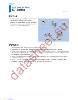 K7 datasheet  