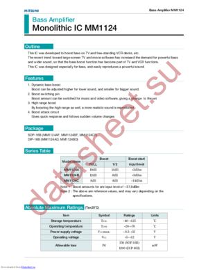 MM1124CF datasheet  