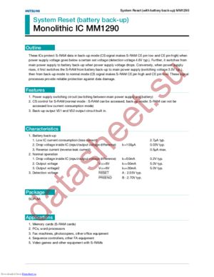 MM1290 datasheet  