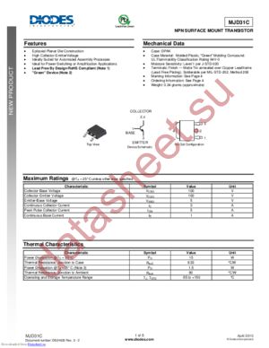 MJD31C-13 datasheet  