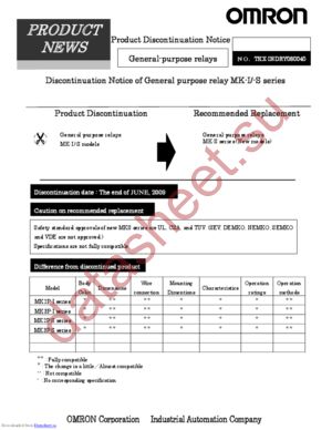 MK3P5-S-AC50 datasheet  