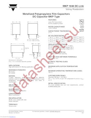 MKP1848650454Y datasheet  