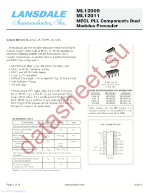 ml12011 datasheet  