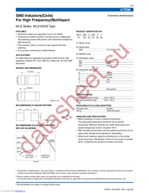 MLG1005S0N4C datasheet  