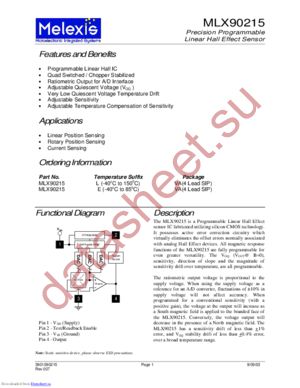 MLX90215LVA-AAA-111-BU datasheet  