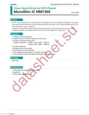 mm1568 datasheet  