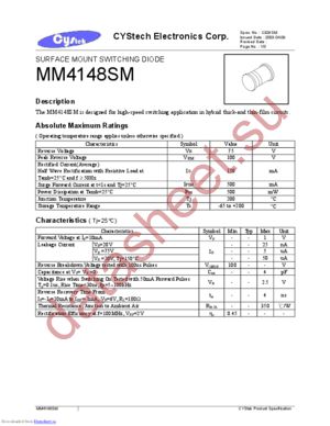 MM4148SM datasheet  