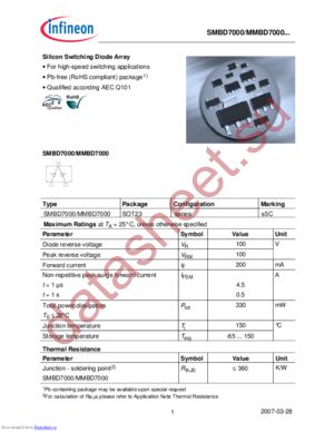 MMBD7000LT1HTSA1 datasheet  